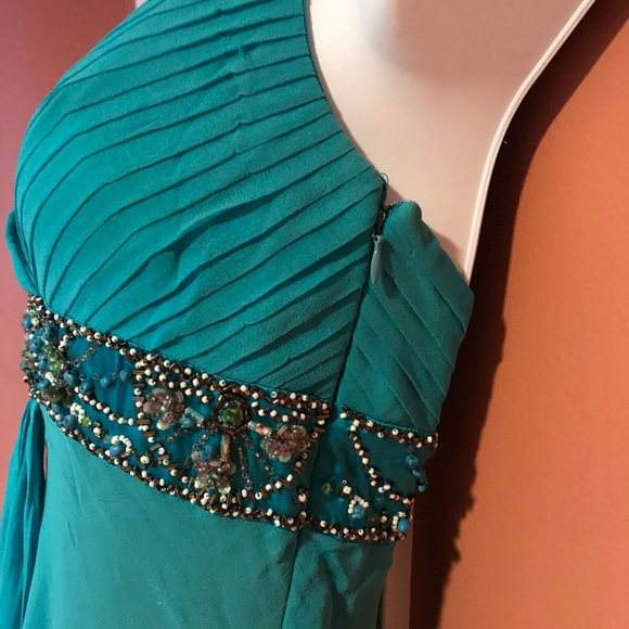 STUNNING DESIGNER SUE WONG Women’s 100% Silk Two Toned Layered Dress, 6 - Picture 5 of 7